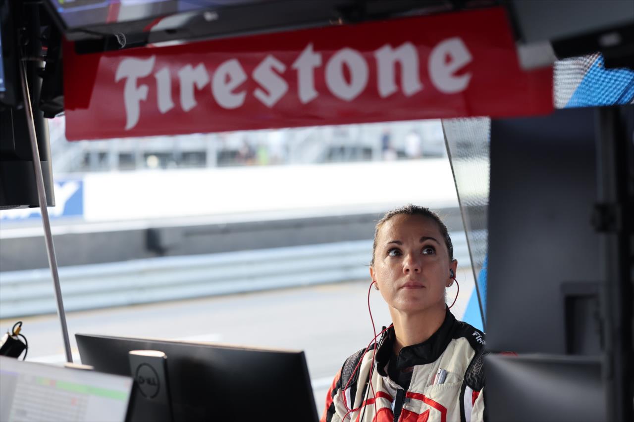 Cara Adams Krstolic from Firestone - Bommarito Automotive Group 500 - By: Chris Owens -- Photo by: Chris Owens